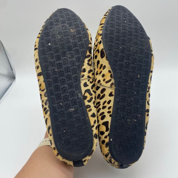 Birdies Women size 8 The Blackbird Cheetah Print Loafers Flats Slides Calf Hair - Picture 6 of 8
